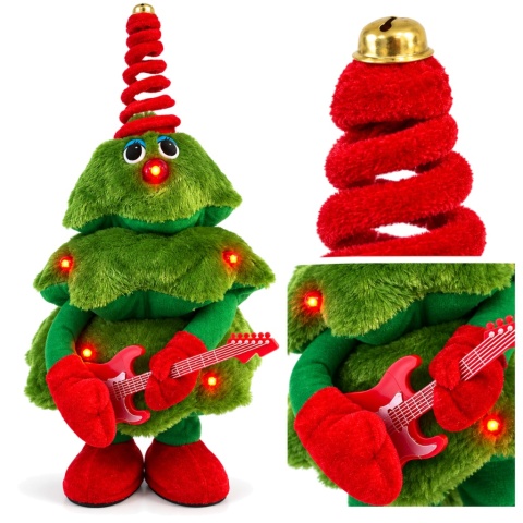 GRINCH SKRZAT ŚWIĄTECZNY ŚWIECĄCY TAŃCZĄCY MASKOTKA INTERAKTYWNA CHOINKA
