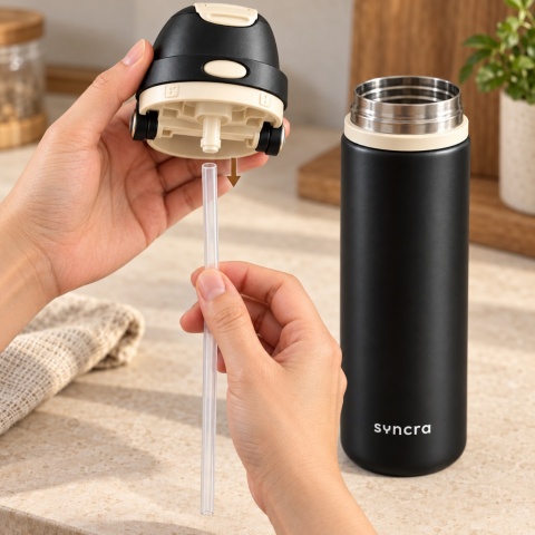 Kubek termiczny SYNCRA 750ml - Czarny