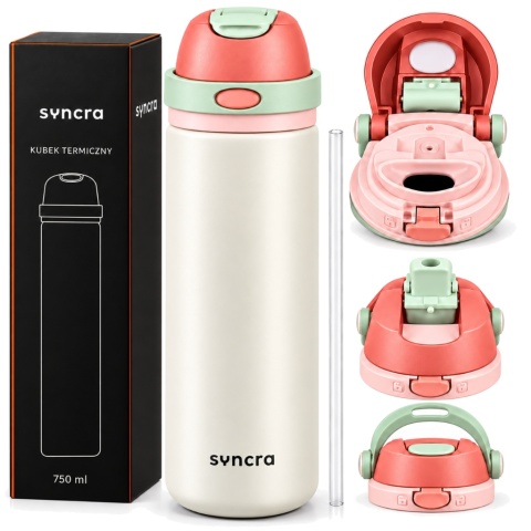 Kubek termiczny SYNCRA 750ml - Kremowy