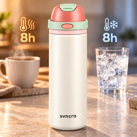 Kubek termiczny SYNCRA 750ml - Kremowy
