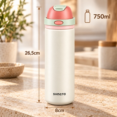 Kubek termiczny SYNCRA 750ml - Kremowy