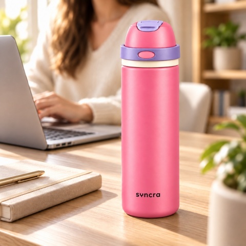 Kubek termiczny SYNCRA 750ml - Różowy